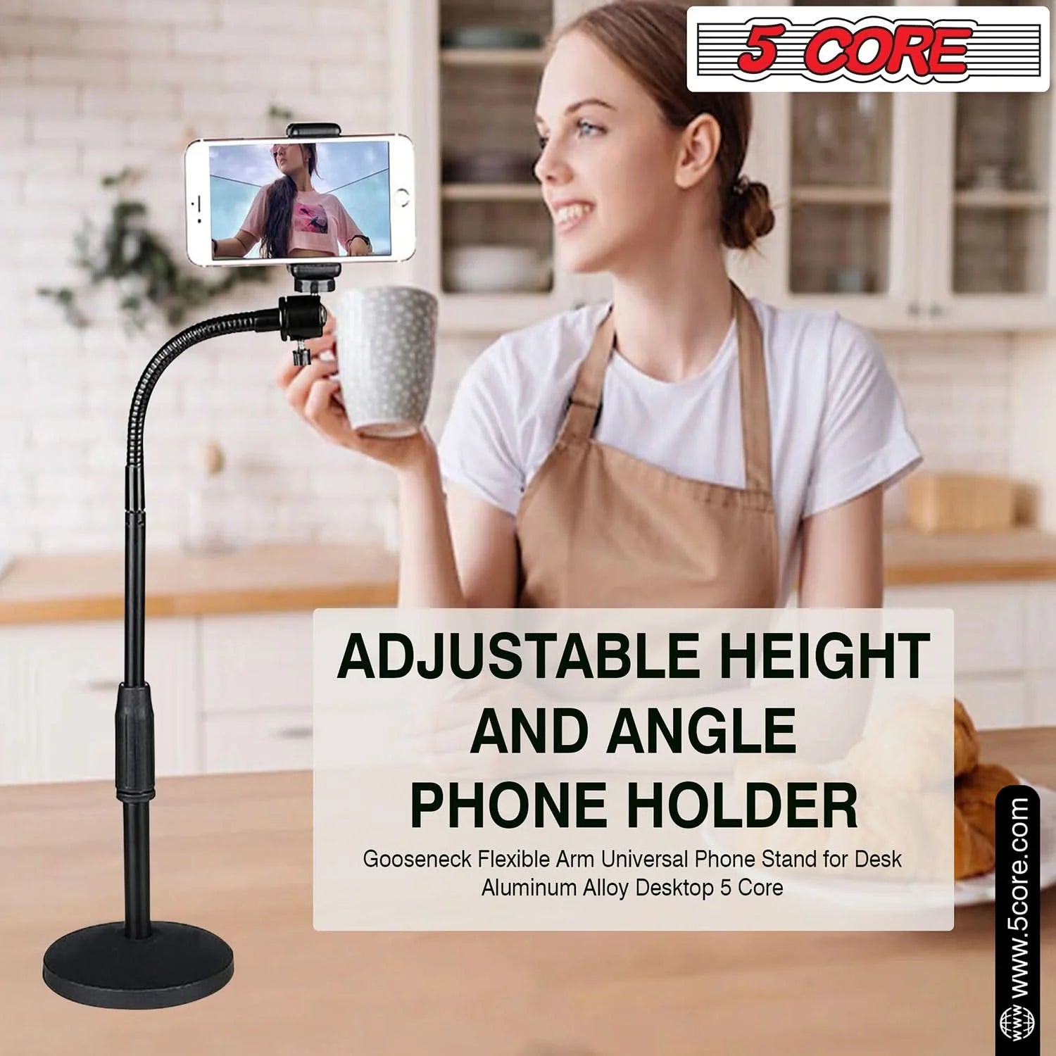 Enhance Your Setup with the 5Core Adjustable Scissor Boom Arm Stand for Tablets and Phones